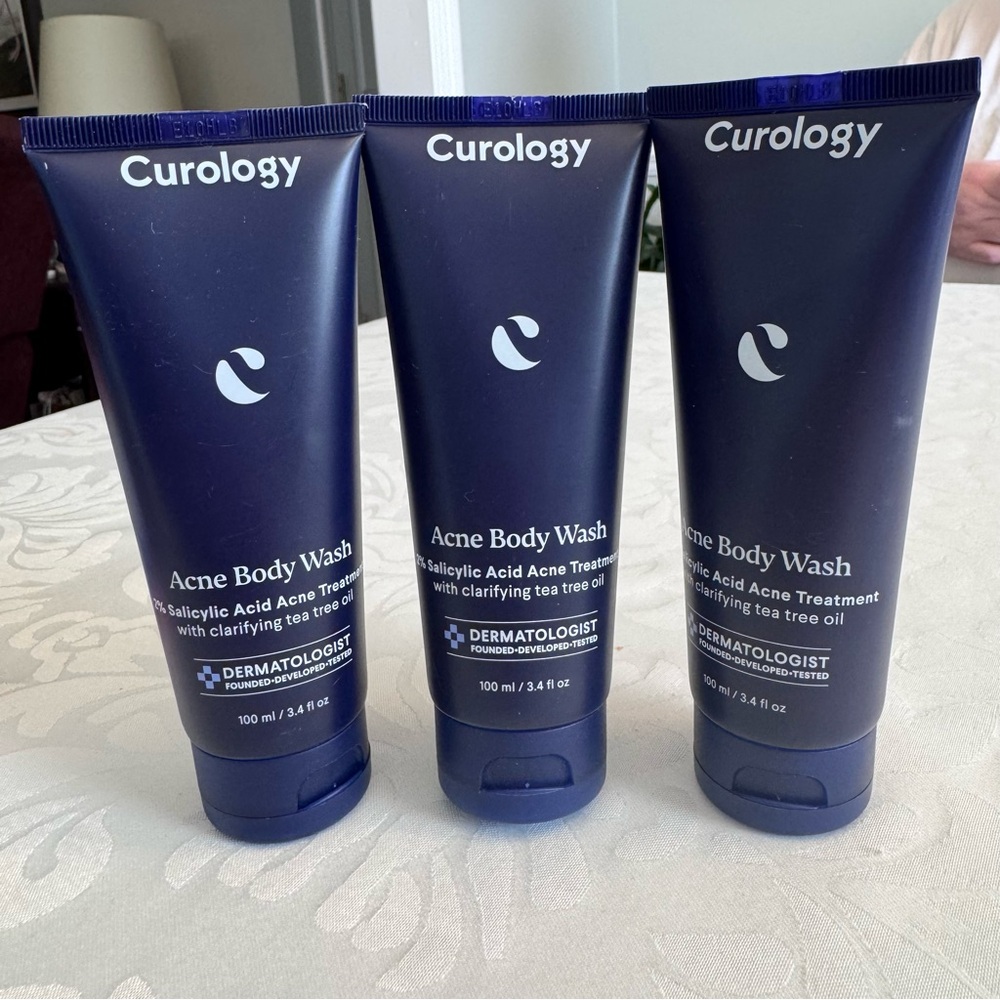 3 pack ~ Curology Acne Body Wash With Salicylic Acid & Tea Tree Oil 3.4 Fl Oz